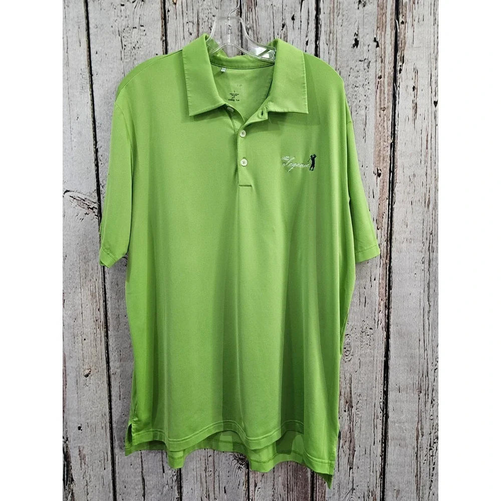 ADIDAS Men's‎ L The Legend Golf Course Short Sleeve Polo Shirt Tee T-Shirt EUC